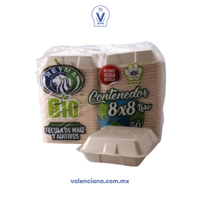 Contenedor Liso Reyma [8x8] Paquete con 50 piezas