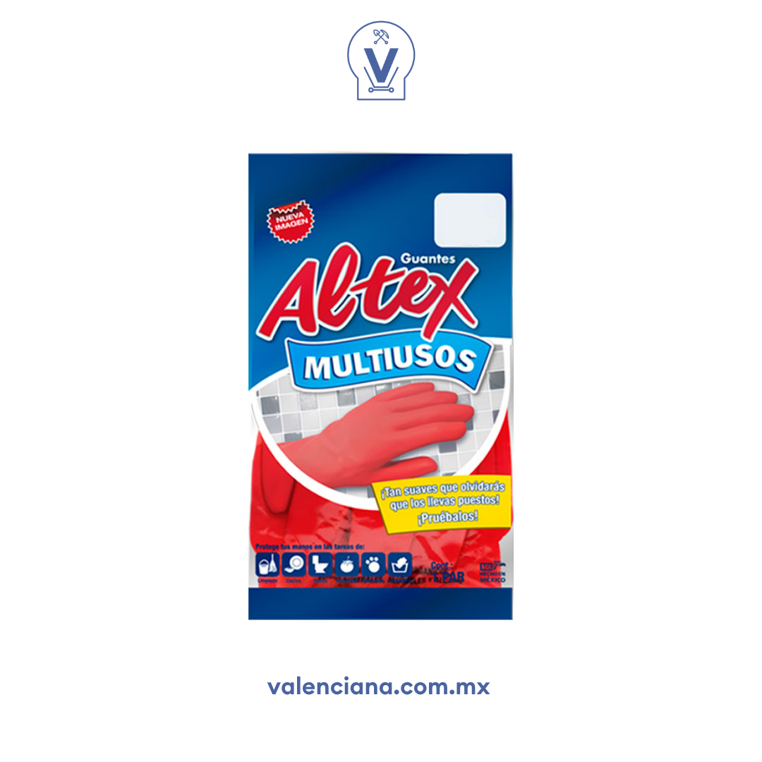 Guantes de Latex Clasicos Rojos 1 Par