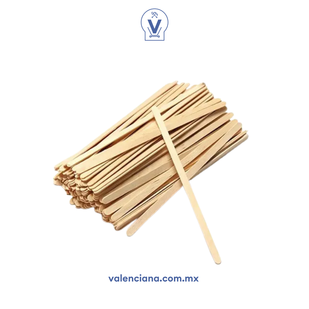 Agitadores de Madera Paquete con 100 piezas