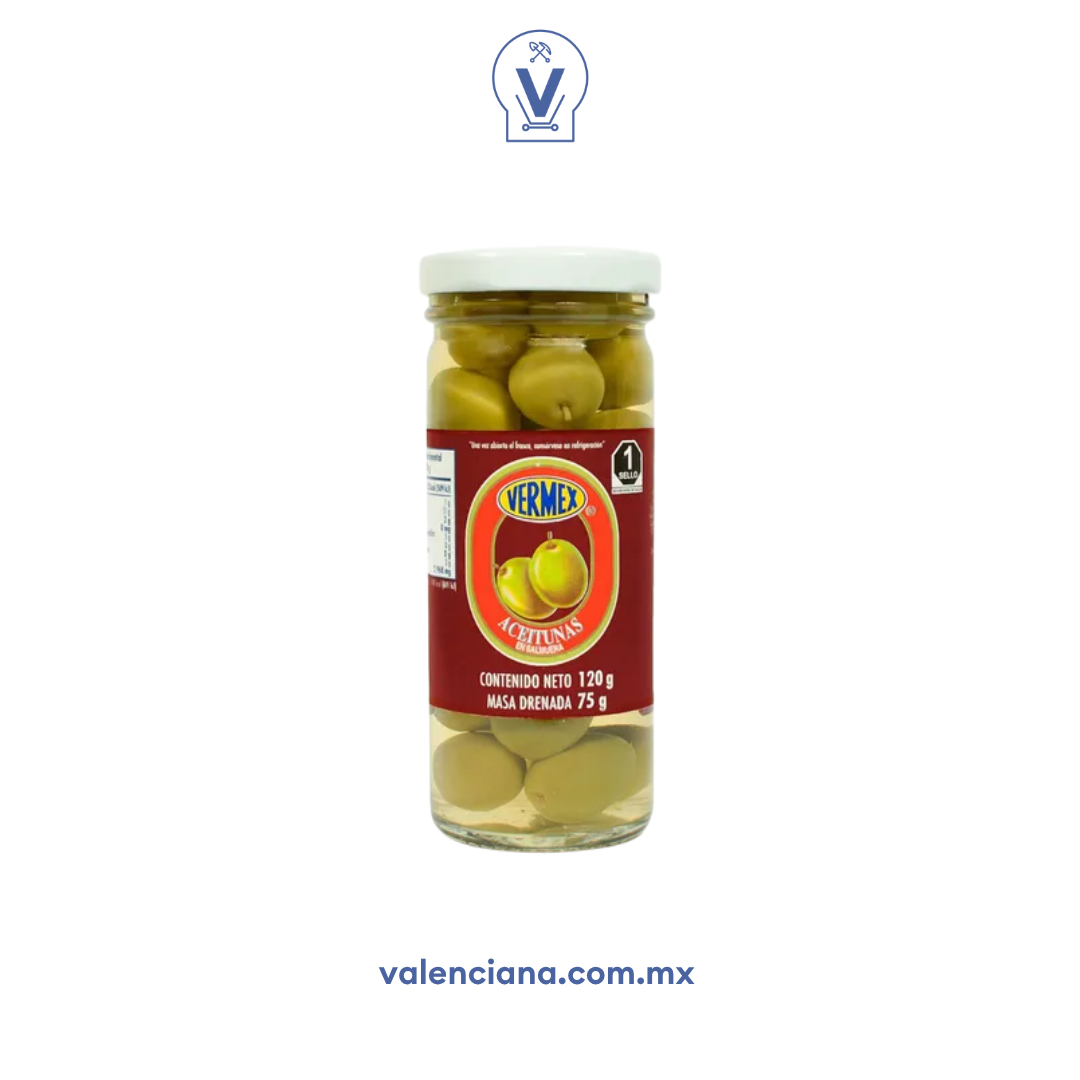 Aceitunas Enteras Vermex 120 gr