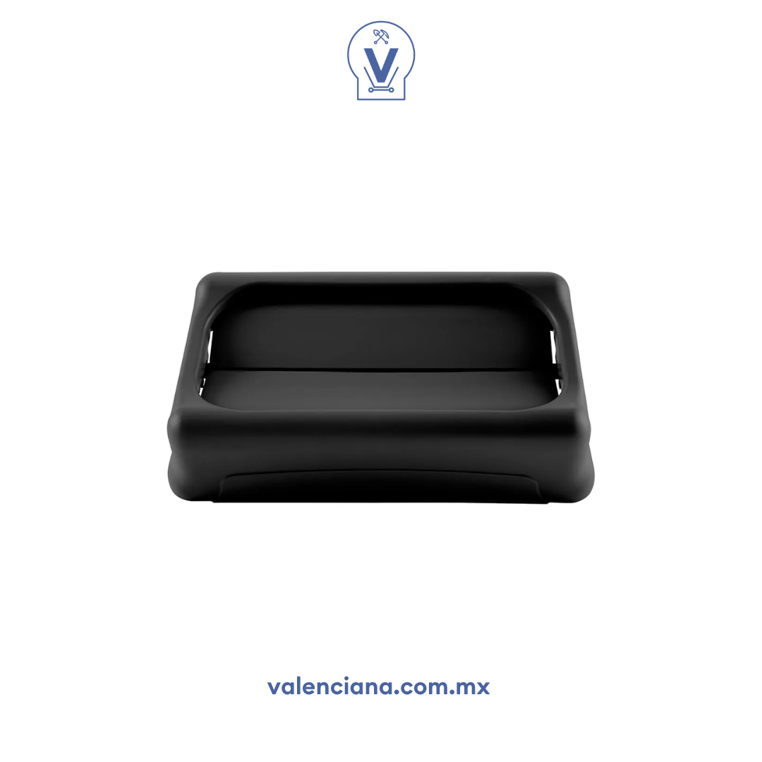 Tapa Oscilante Negra Rubbermaid 1 pieza
