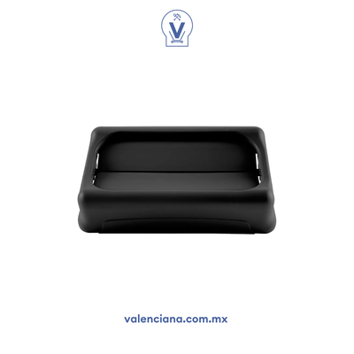 Tapa Oscilante Negra Rubbermaid 1 pieza