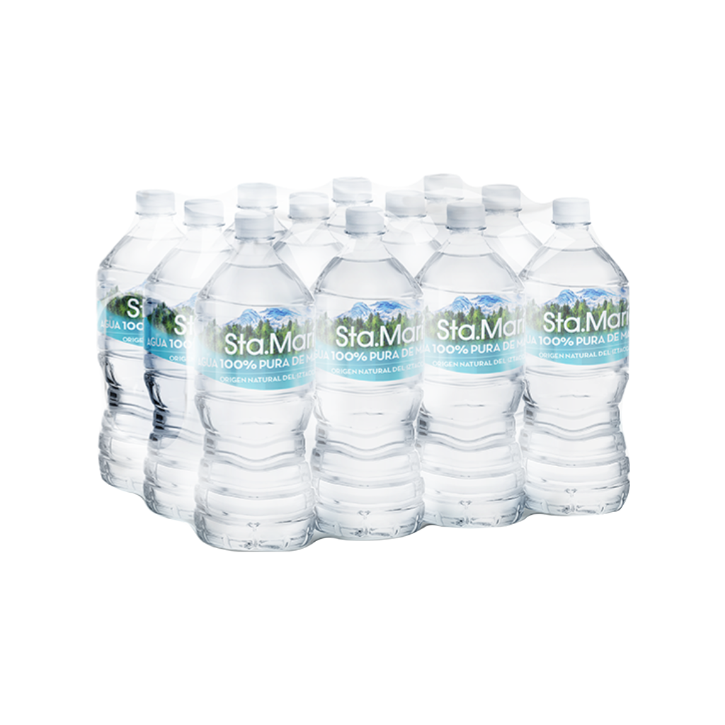 Agua Natural Sta. María 12 Piezas de 1 lt