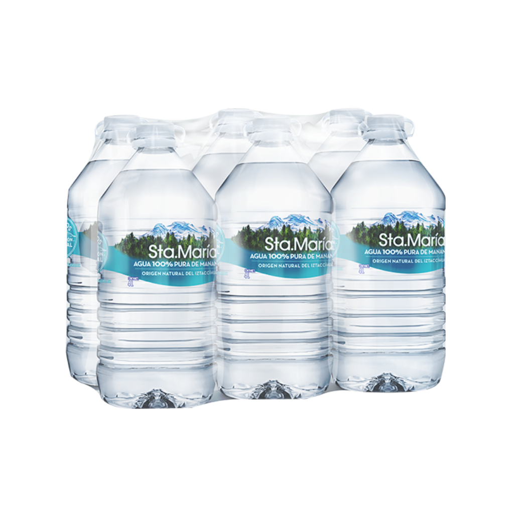 Agua Natural Sta. María 6 Piezas de 4 lt