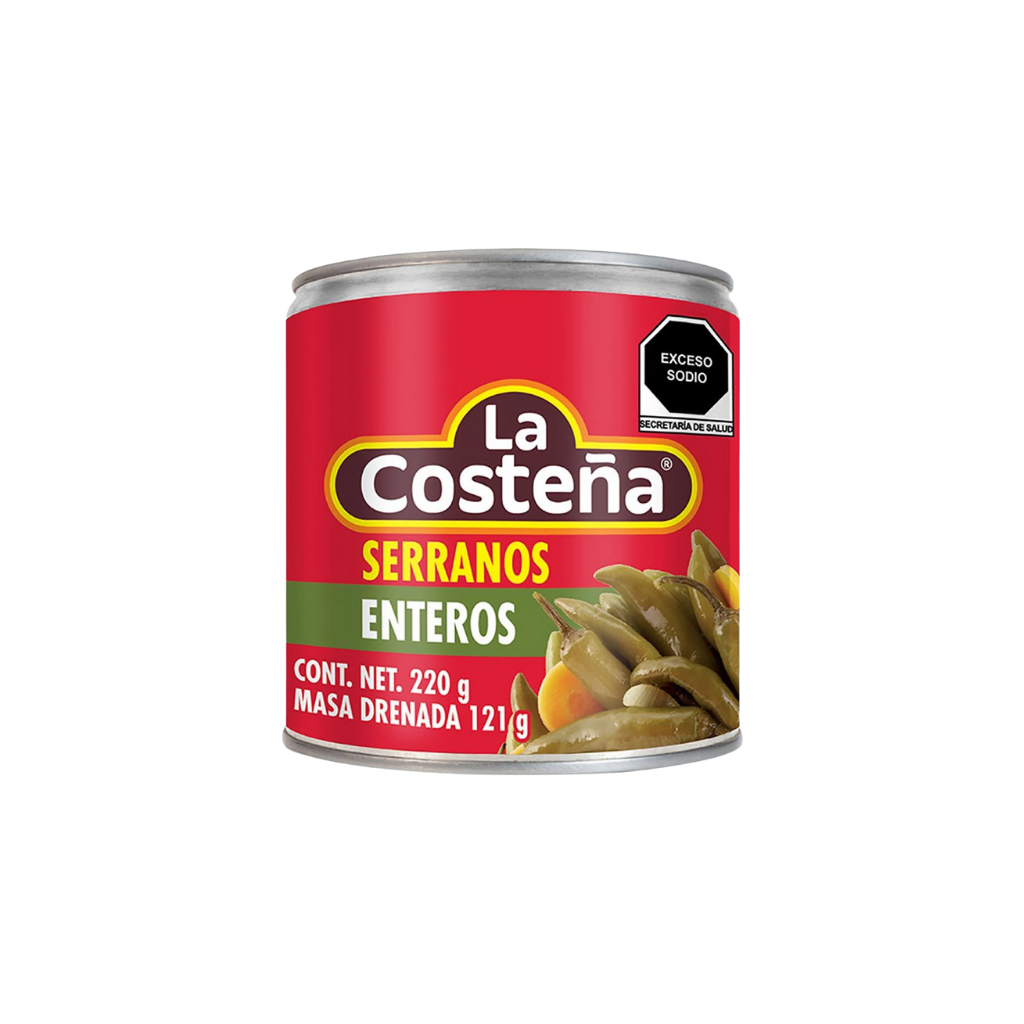 Chile Serrano La Costeña 220 gr