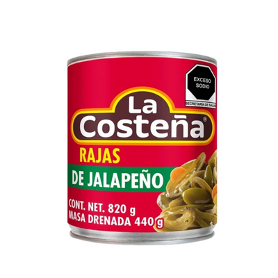 Chile Rajas La Costeña 820 gr