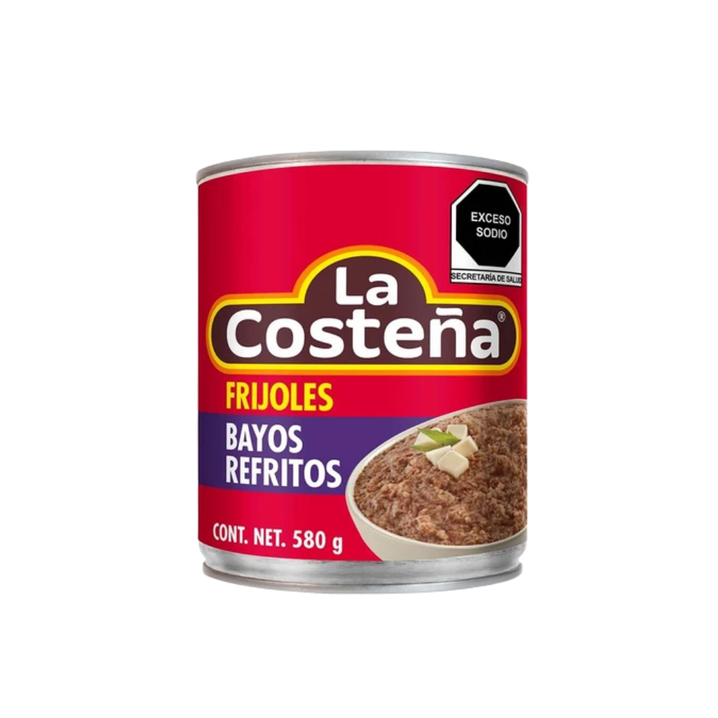 Frijoles Bayos Refritos La Costeña 580 gr