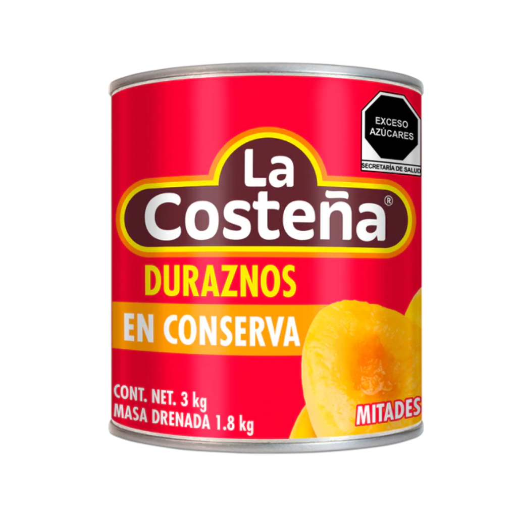 Duraznos en Mitades La Costeña 3 kg