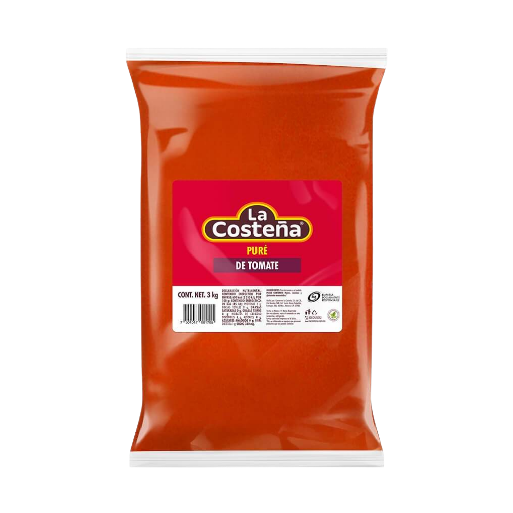 Puré de Tomate en Bolsa La Costeña 3 kg