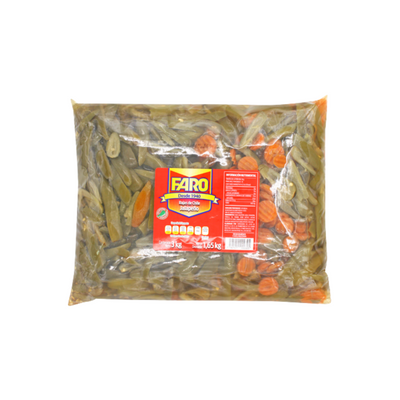 Chile Rajas en Bolsa Faro 3 kg