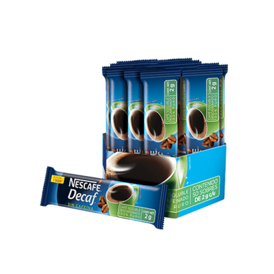 Café Soluble Descafeinado Nescafé 50 Sobre de 2 gr