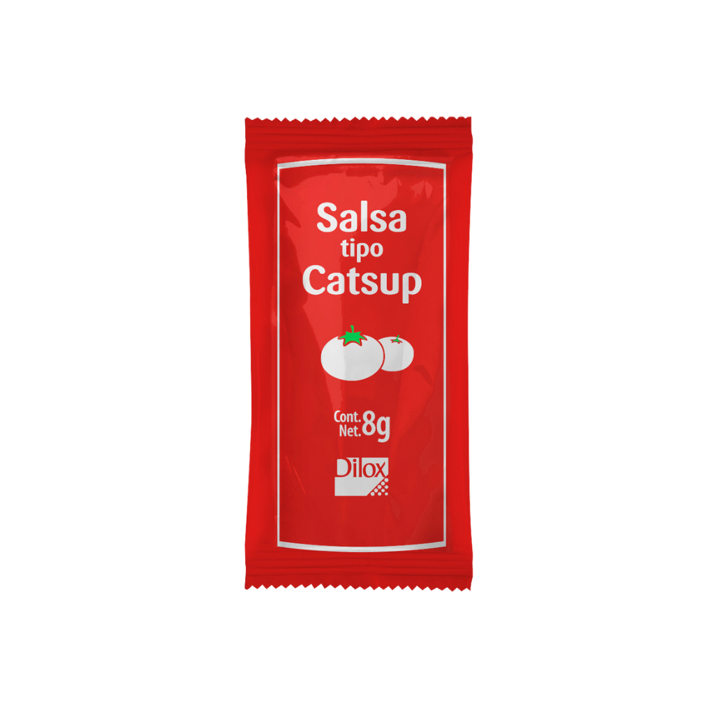 Salsa Catsup Dilox 1,000 Sobres de 8 gr