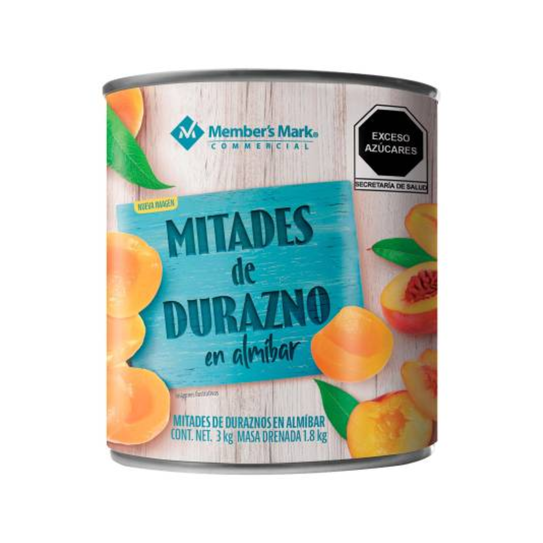 Duraznos en Mitades Member´s Mark 3 kg