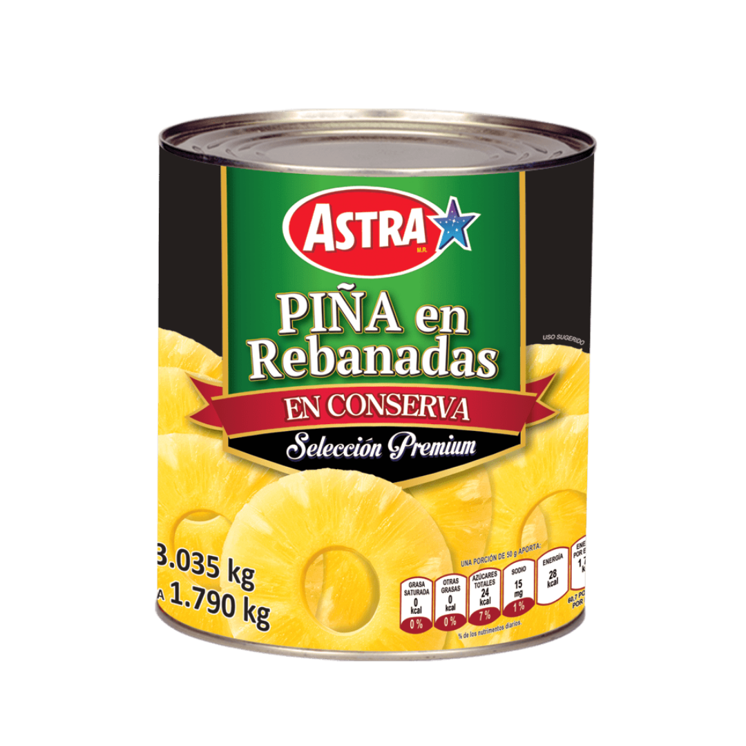 Piña Rebanada Astra 3 kg – LaValencianaMX