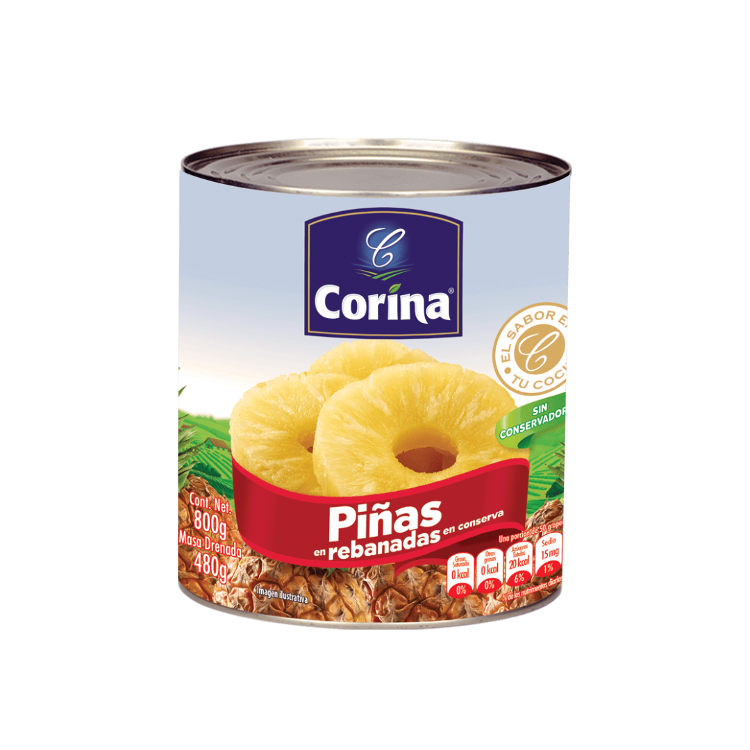 Piña Rebanada Corina 800 gr