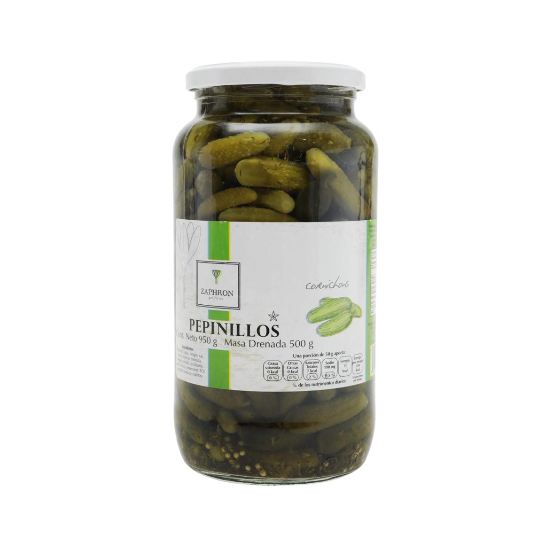 Pepinillos Cornichons Zaphron 950 gr