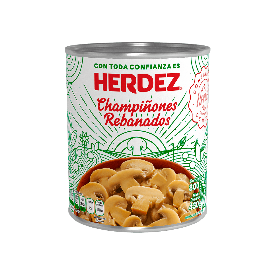 Champiñones Rebanados Herdez 800 gr