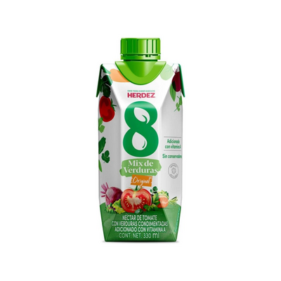 Jugo de 8 Verduras Herdez 335 ml