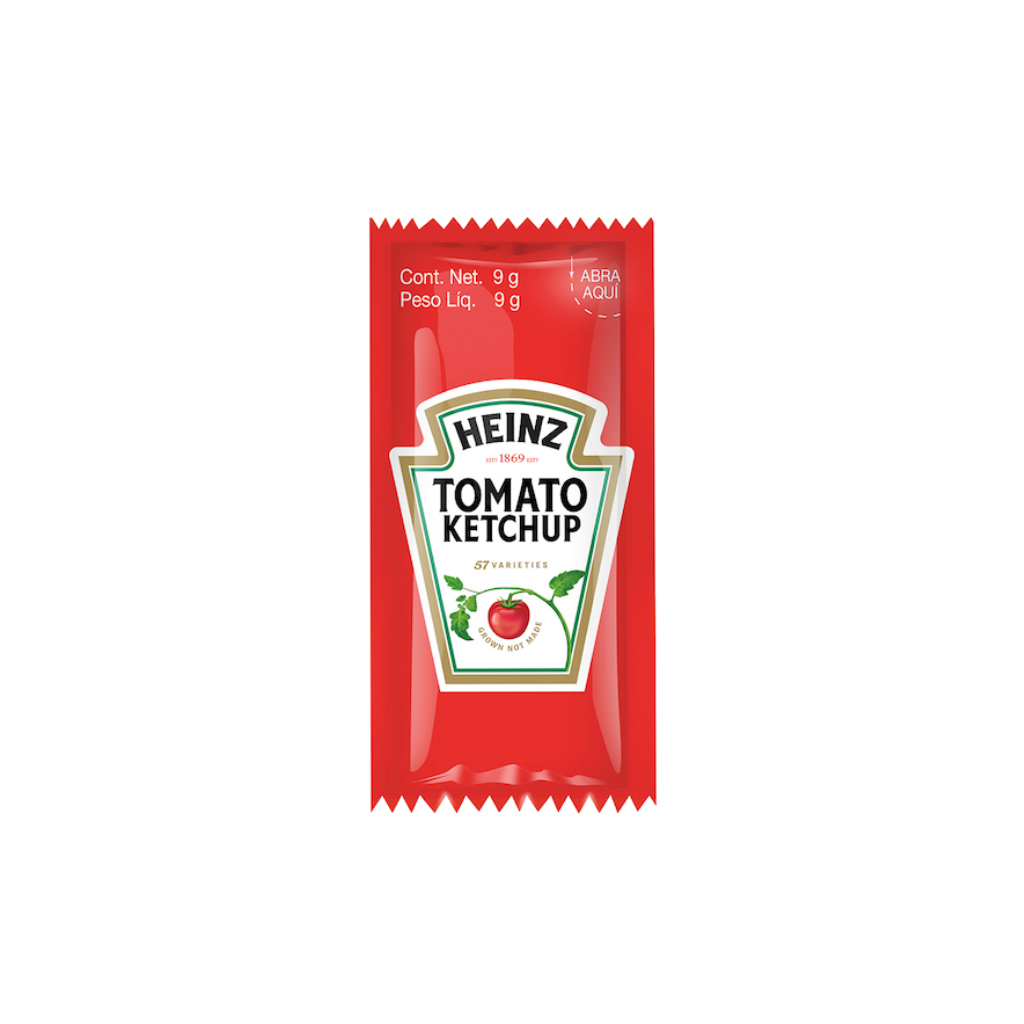 Salsa Catsup Heinz 200 Sobres de 9 gr