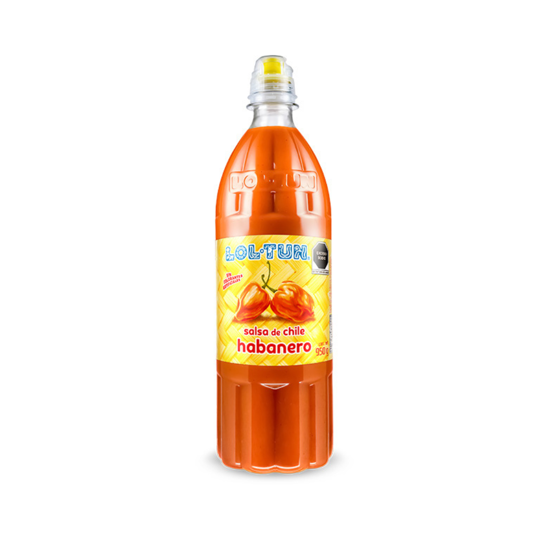 Salsa Habanera Roja Lol-Tun 950 ml