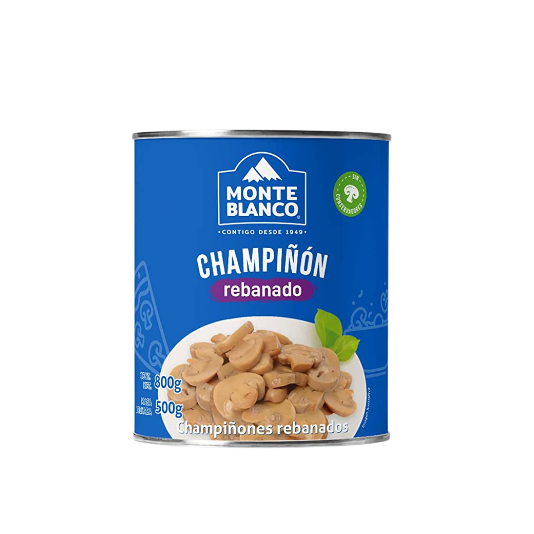 Champiñones Rebanados Monte Blanco 800 gr