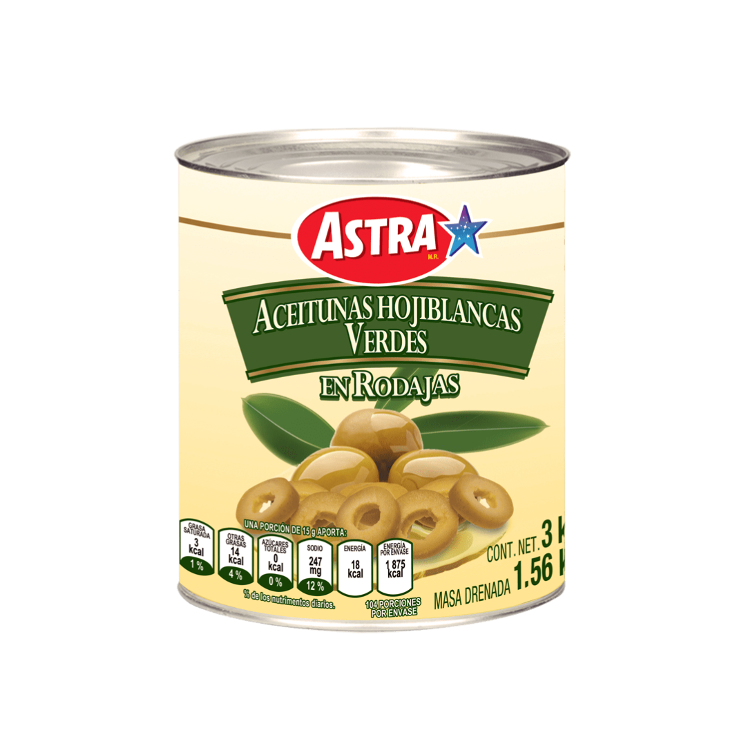 Aceitunas en Rodajas Astra 3 kg