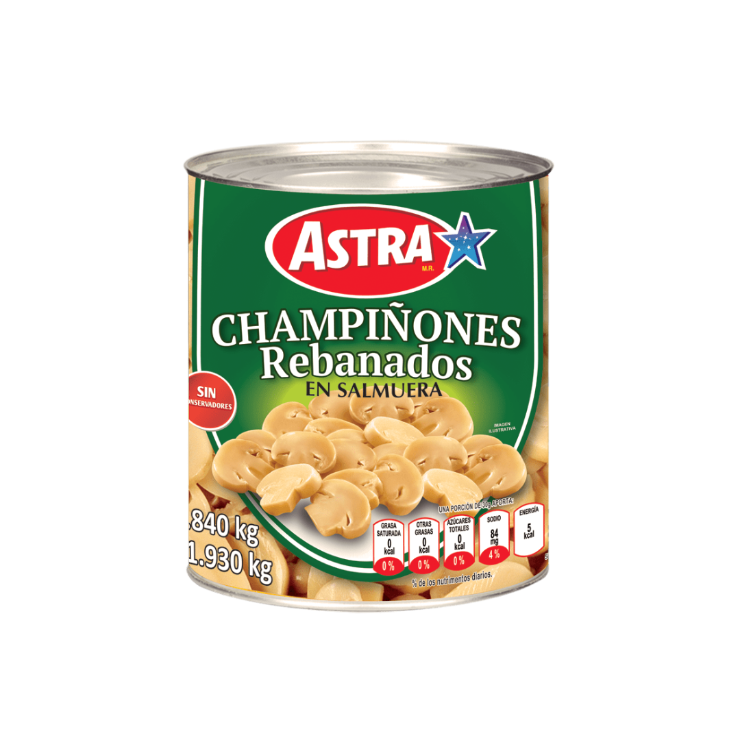 Champiñones Rebanados Astra 3 kg