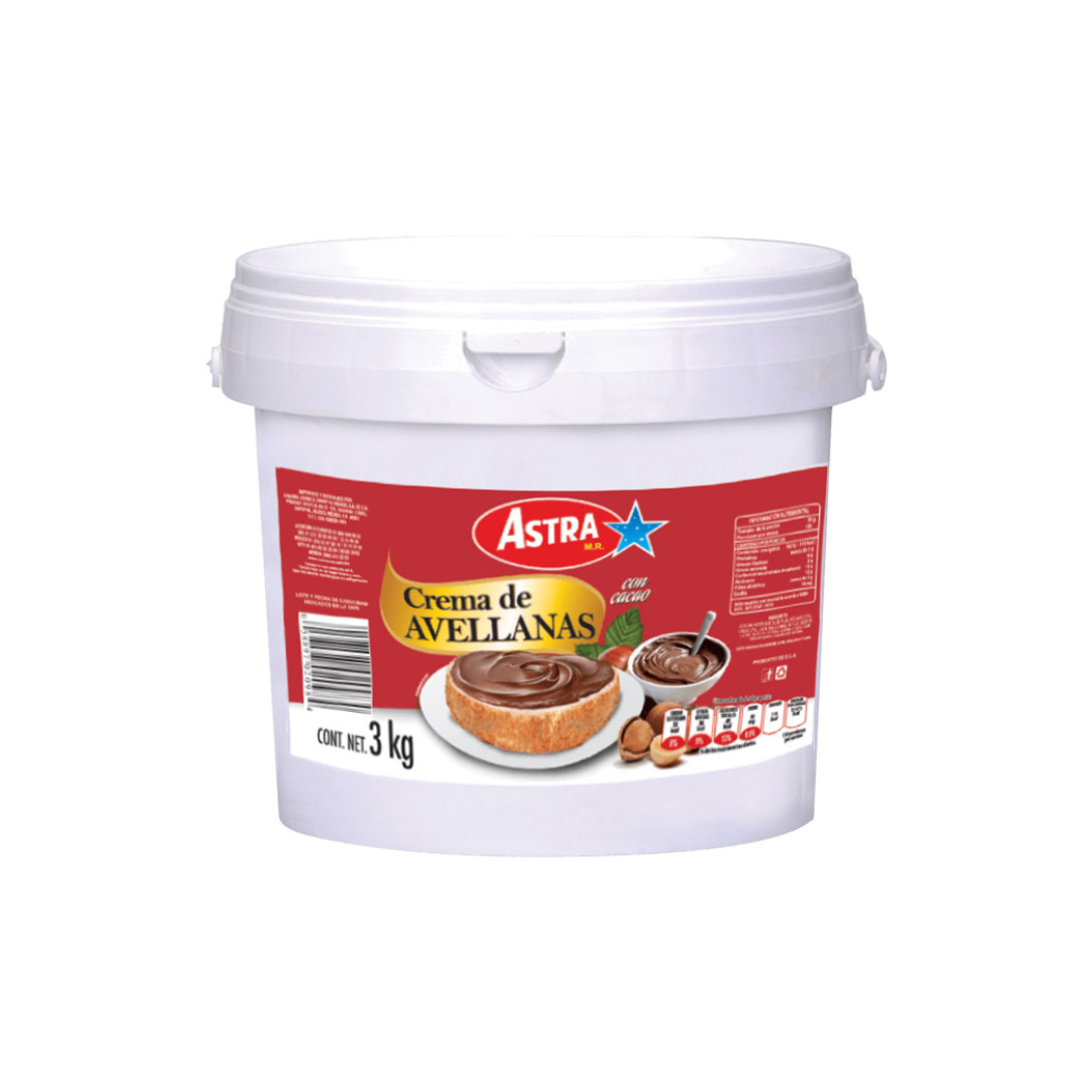 Crema de Avellana Astra 3 kg