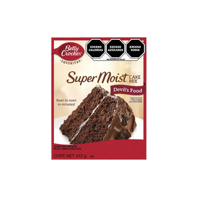 Harina para Pastel de Chocolate Betty Crocker 432 gr