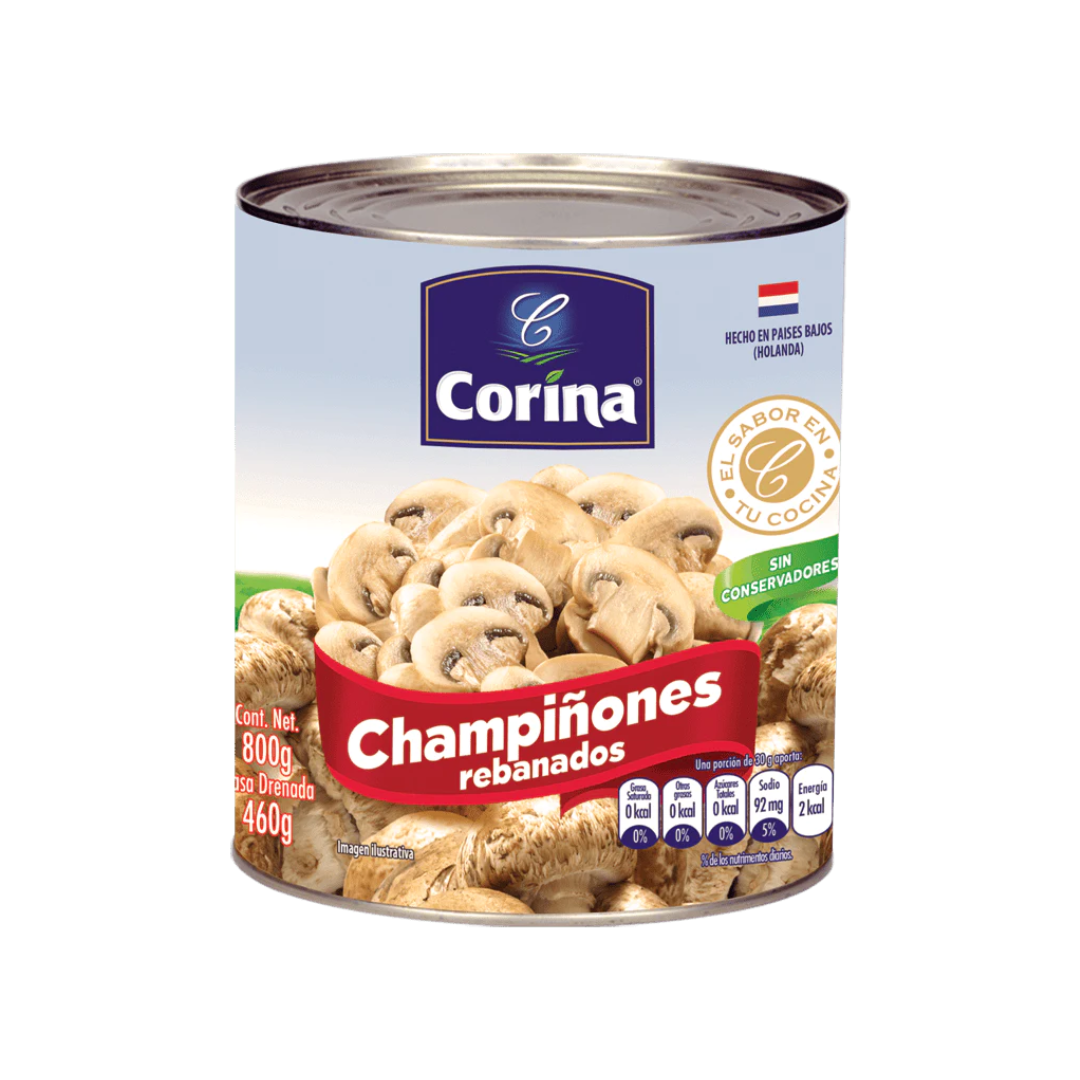 Champiñones Rebanados Corina 800 gr