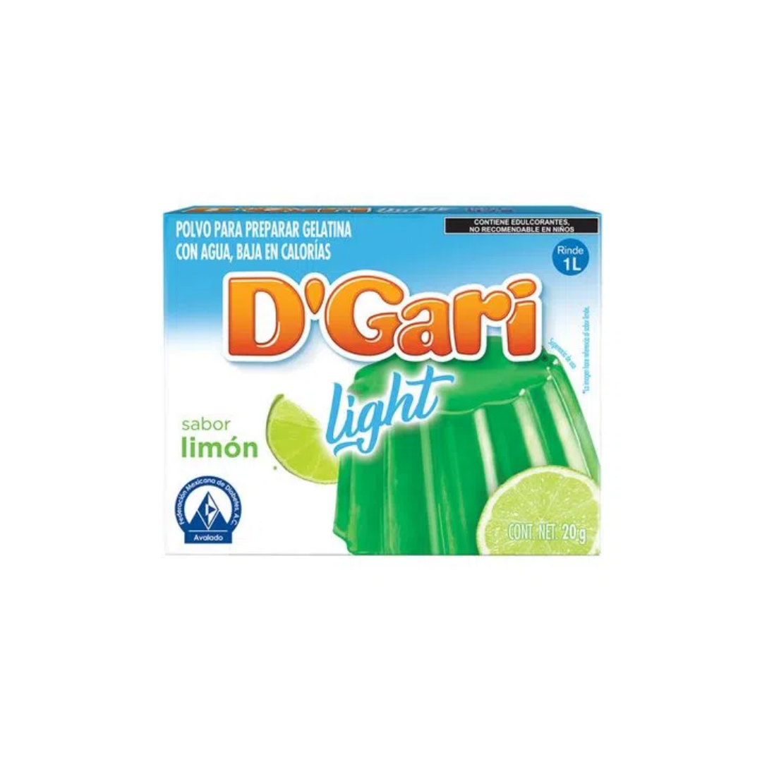 Gelatina Light de Limón D´Gari 2 Sobres de 10 gr