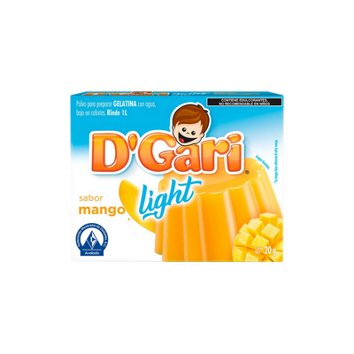 Gelatina Light de Mango D´Gari 2 Sobres de 10 gr