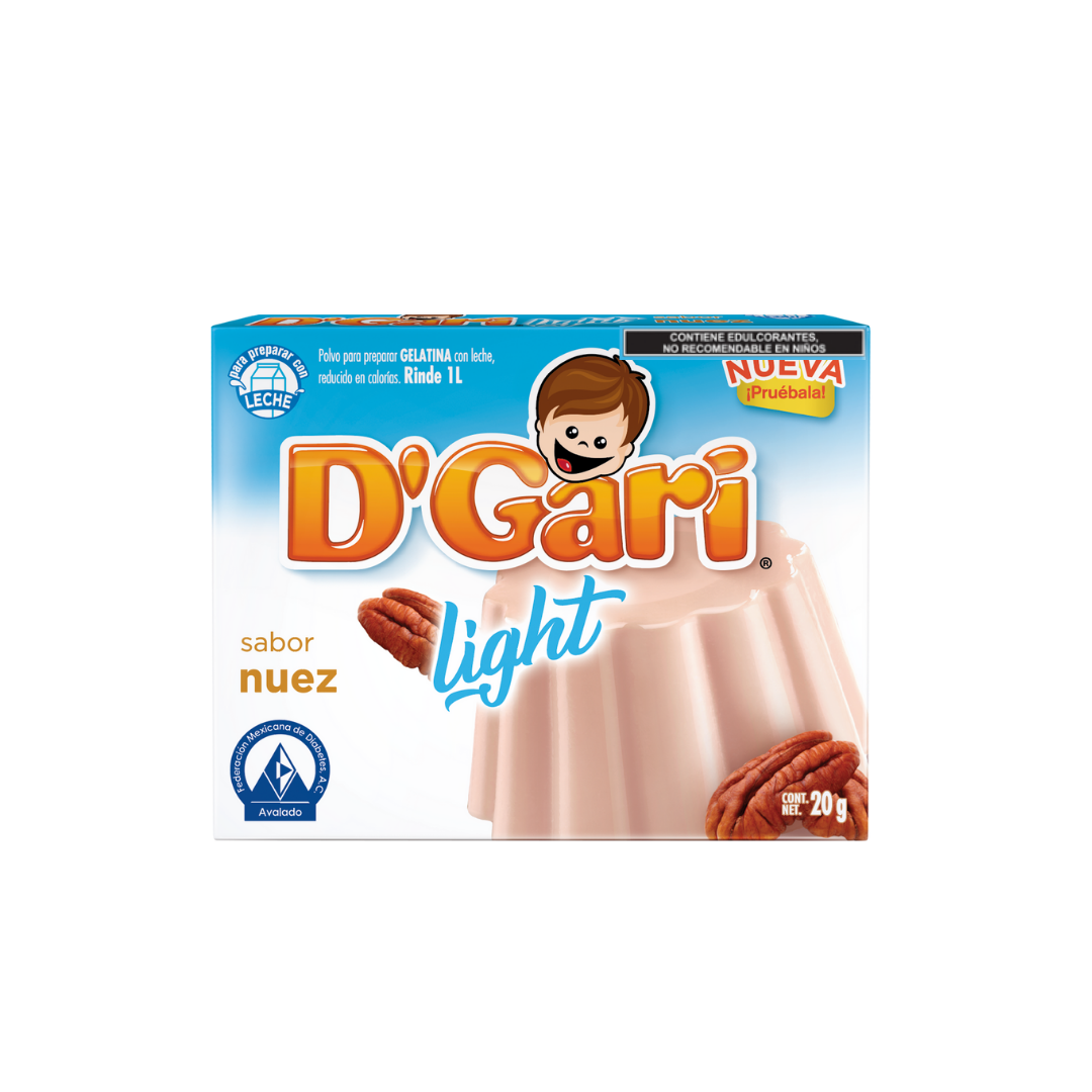 Gelatina Light de Nuez D´Gari 2 Sobres de 10 gr