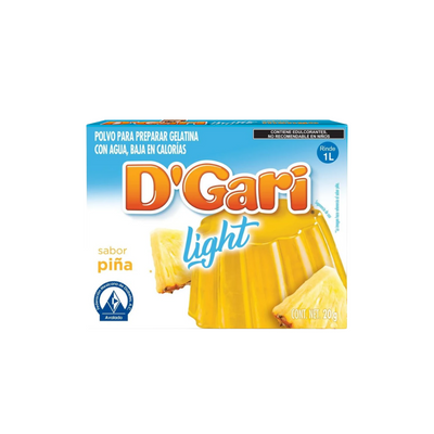 Gelatina Light de Piña D´Gari 2 Sobres de 10 gr