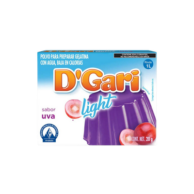 Gelatina Light de Uva D´Gari 2 Sobres de 10 gr