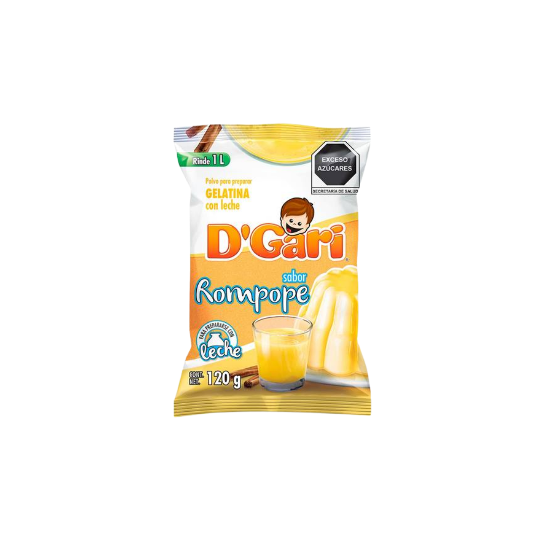 Gelatina de Rompope D´Gari 120 gr