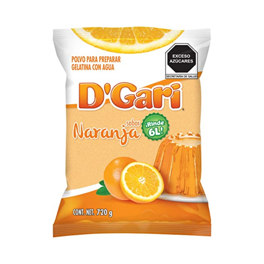 Gelatina de Naranja D´Gari 720 gr