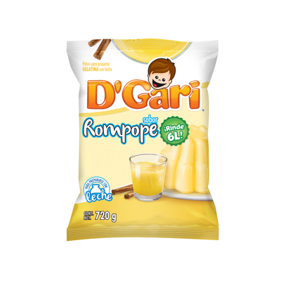 Gelatina de Rompope D´Gari 720 gr