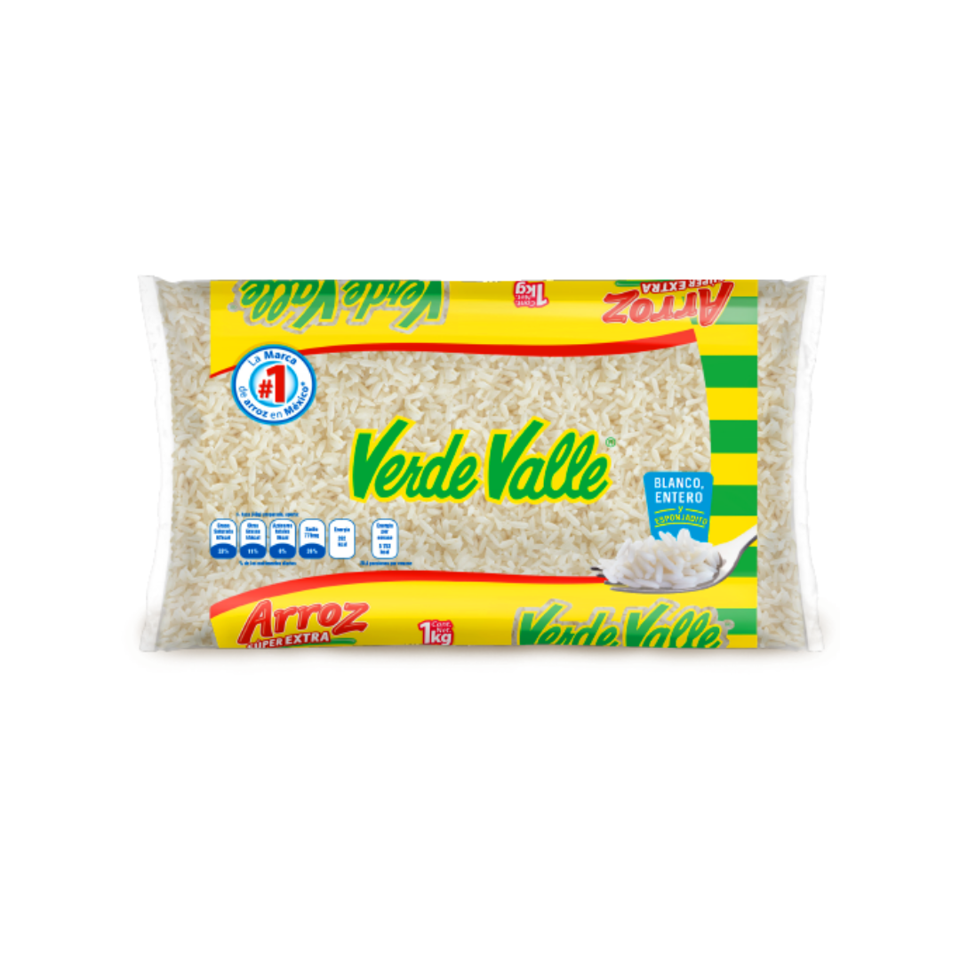 Arroz Super Extra Verde Valle 1 kg – LaValencianaMX