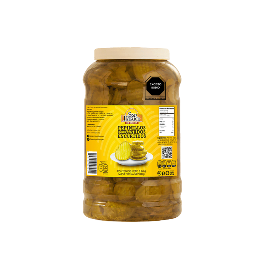 Pepinillos Rebanados San Miguel 3.94 kg