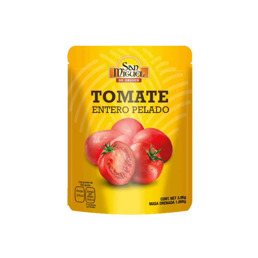 Tomate Entero Pelado San Miguel 3 kg