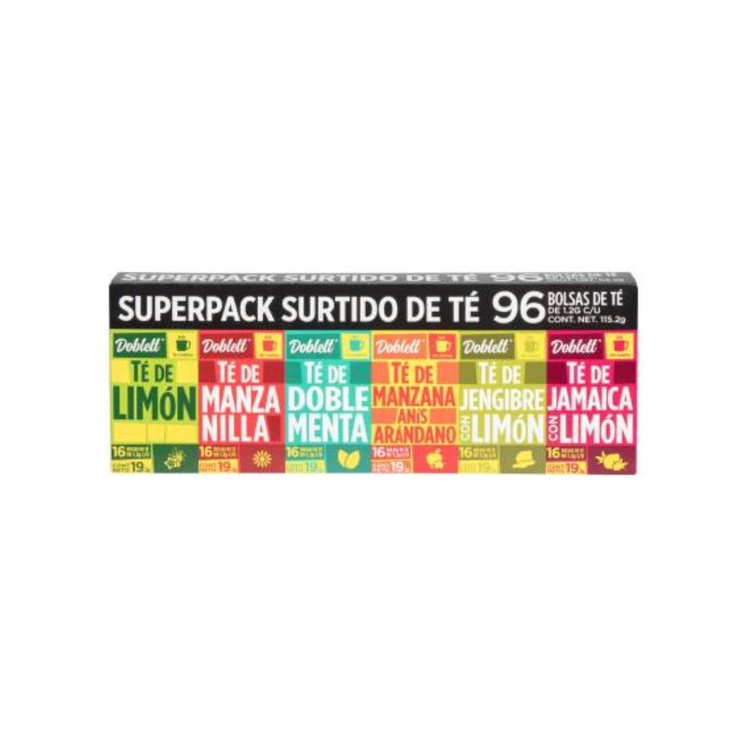 Té Surtido Doblett 96 Sobres de 1.2 gr