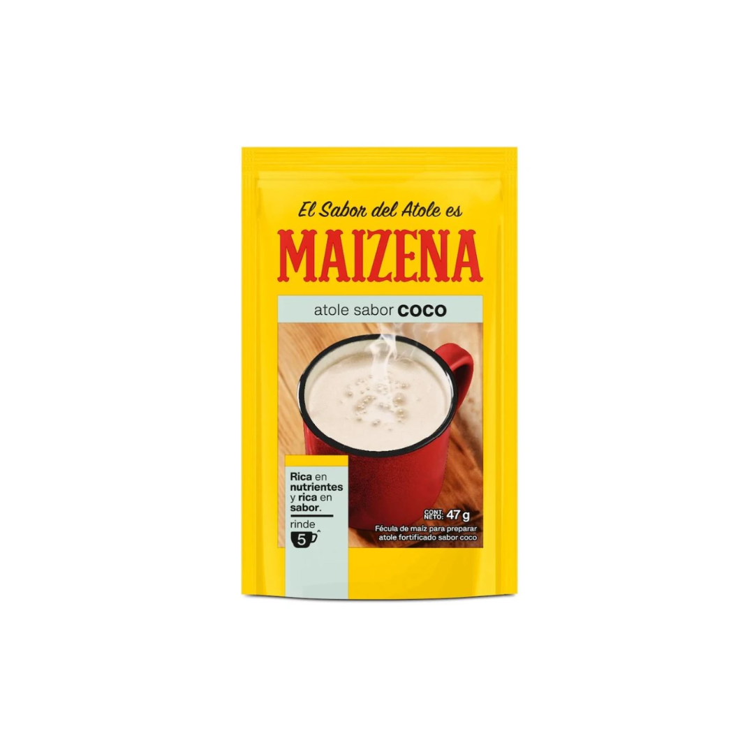 Fécula de Maíz Sabor Coco Maizena 24 Sobres de 47 gr