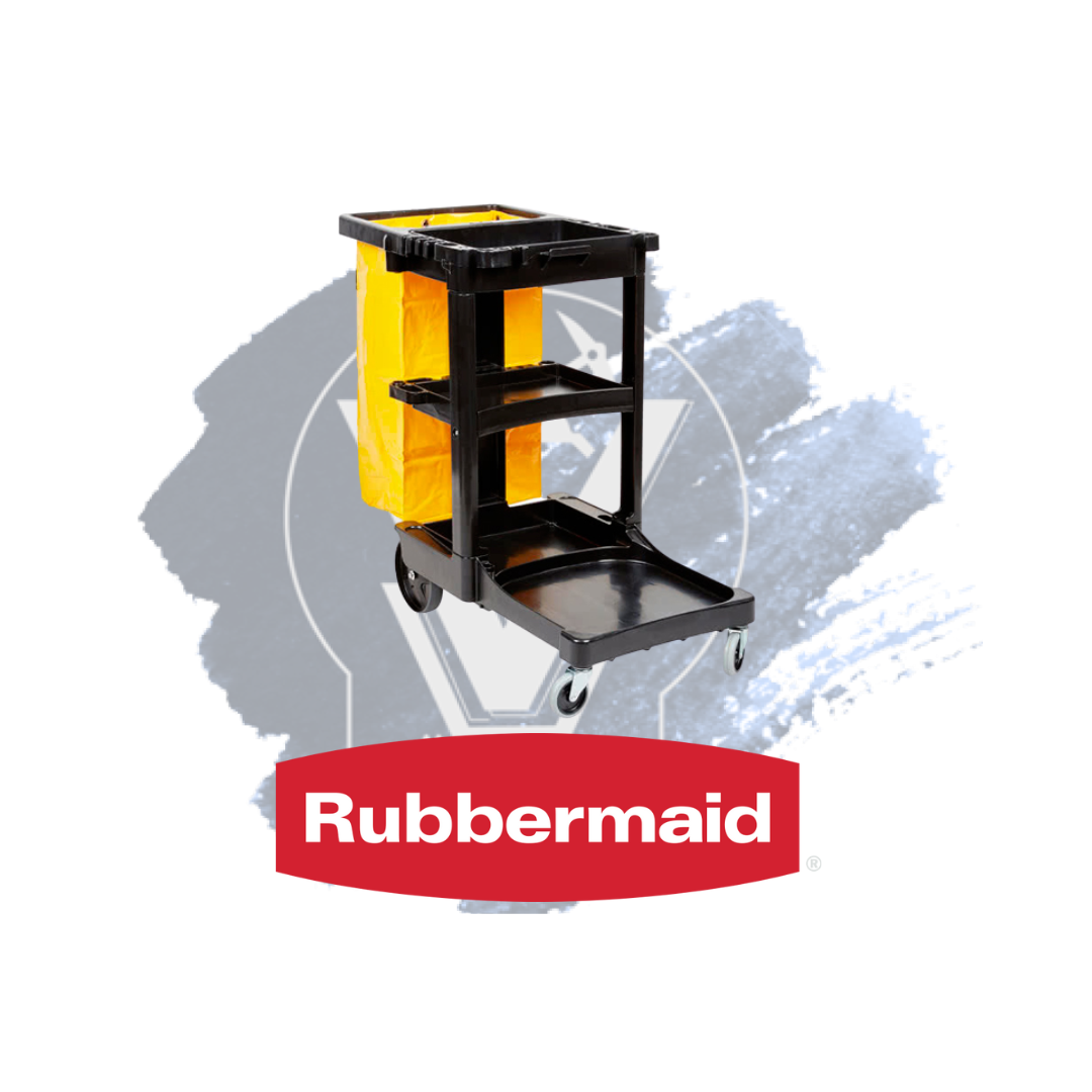 Carro de Limpieza con Bolsa Amarilla Rubbermaid 1 pieza